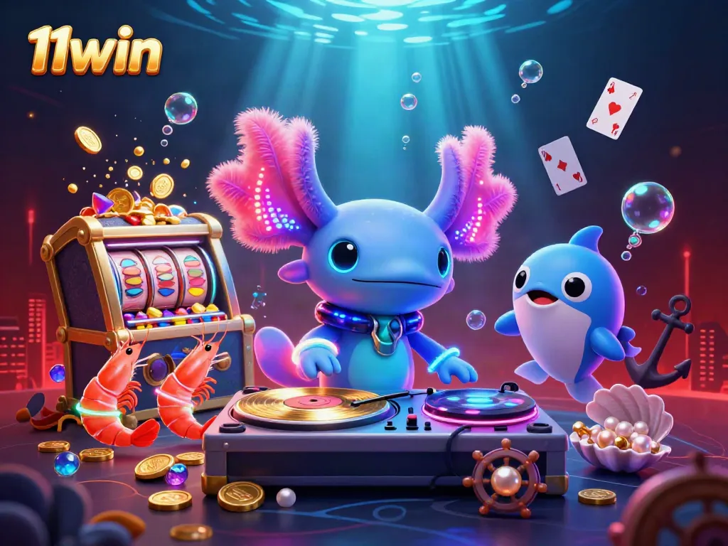 Experience epic winnings at 11win with vibrant underwater casino adventure, featuring engaging characters and thrilling slots.