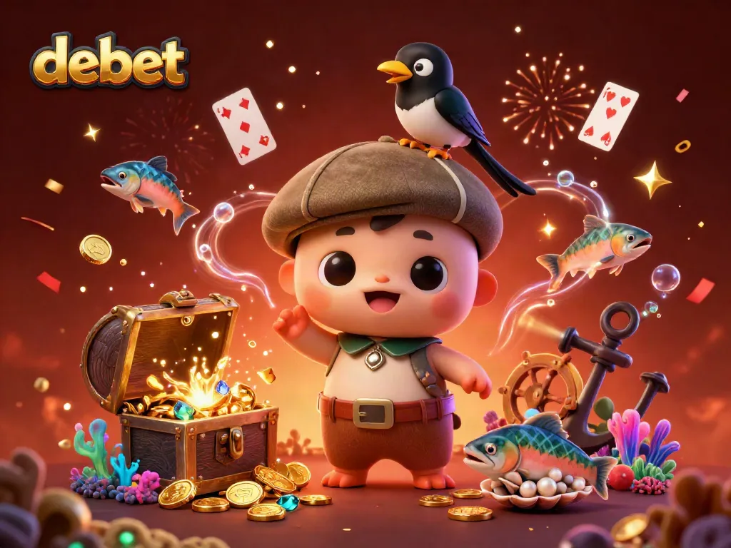 Engage in thrilling underwater adventures with debet, featuring cartoon characters and casino games exploding with treasures.